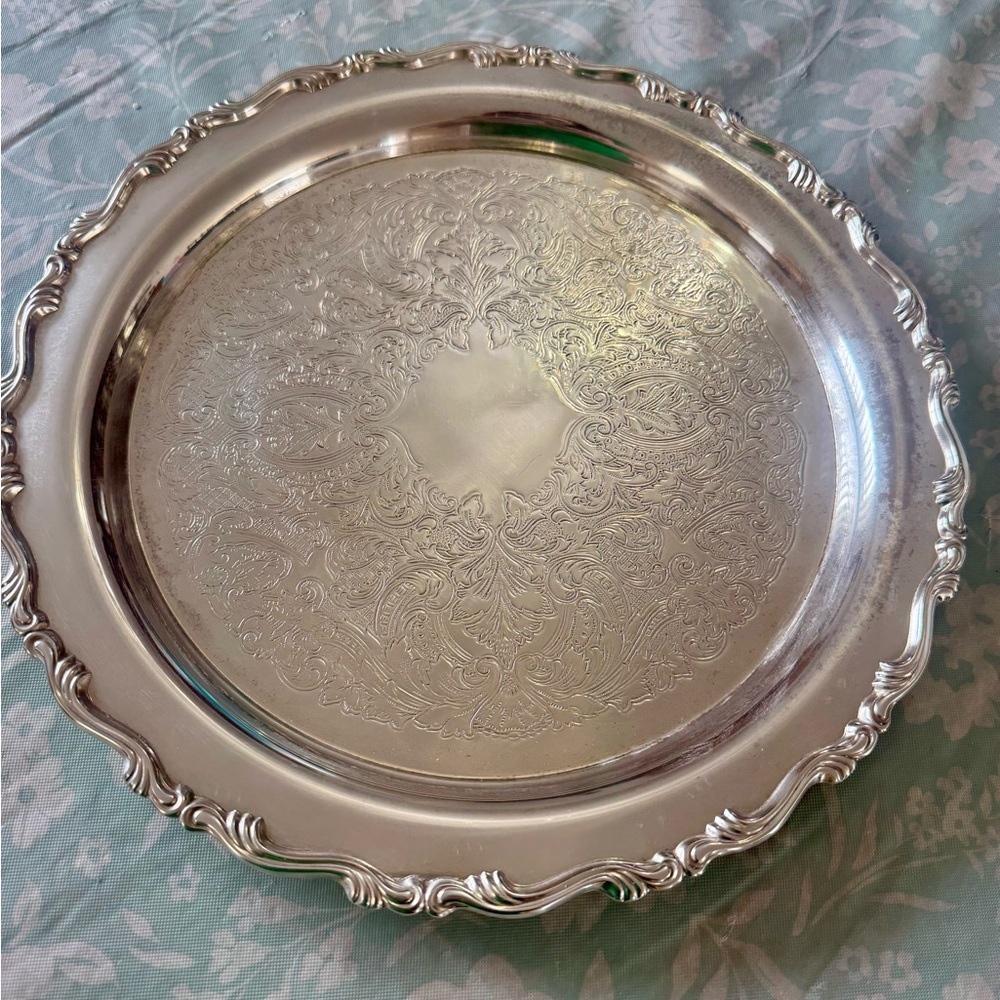 Vintage Oneida Silver Plated Tray